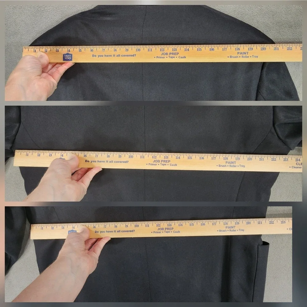 Barrington Sport Coat 44R Men Black 100% Tencel Suit Jacket‎ Blazer READ